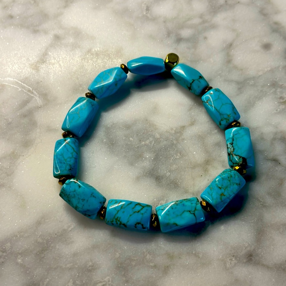 Turquoise Howlite bracelet